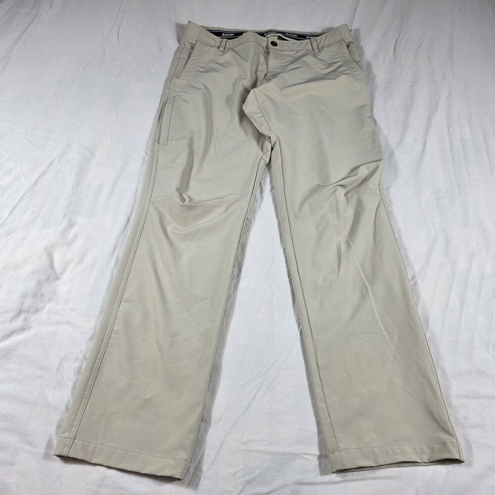Hi-Tec Pants Men's Size 36x34 Tan Stretch Performance Hiking Utility Outdoor